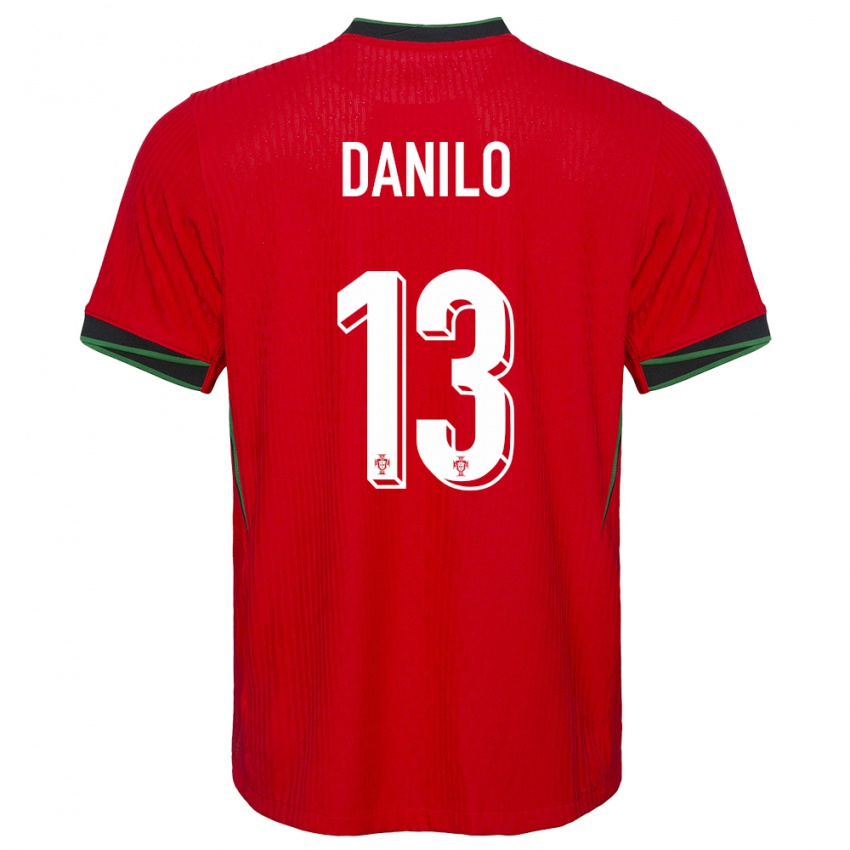 Niño Camiseta Portugal Danilo Pereira #13 Rojo 1ª Equipación 24-26 La Camisa Chile