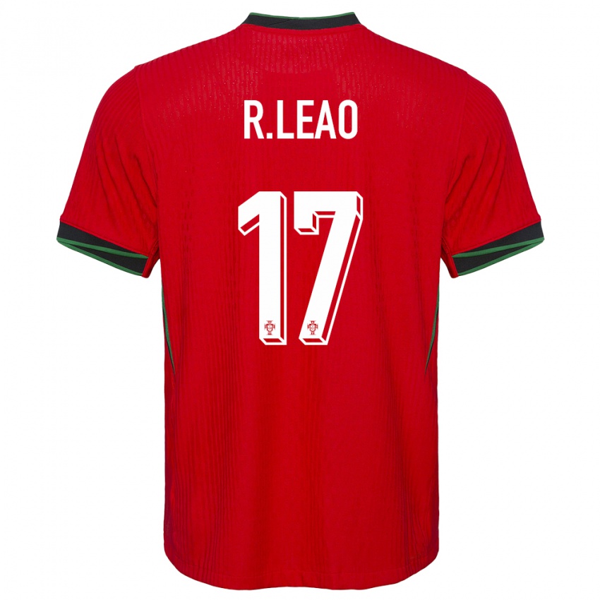 Niño Camiseta Portugal Rafael Leao #17 Rojo 1ª Equipación 24-26 La Camisa Chile