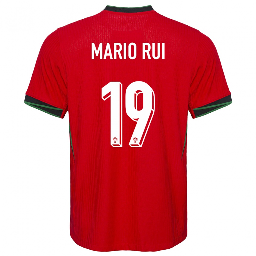 Niño Camiseta Portugal Mario Rui #19 Rojo 1ª Equipación 24-26 La Camisa Chile