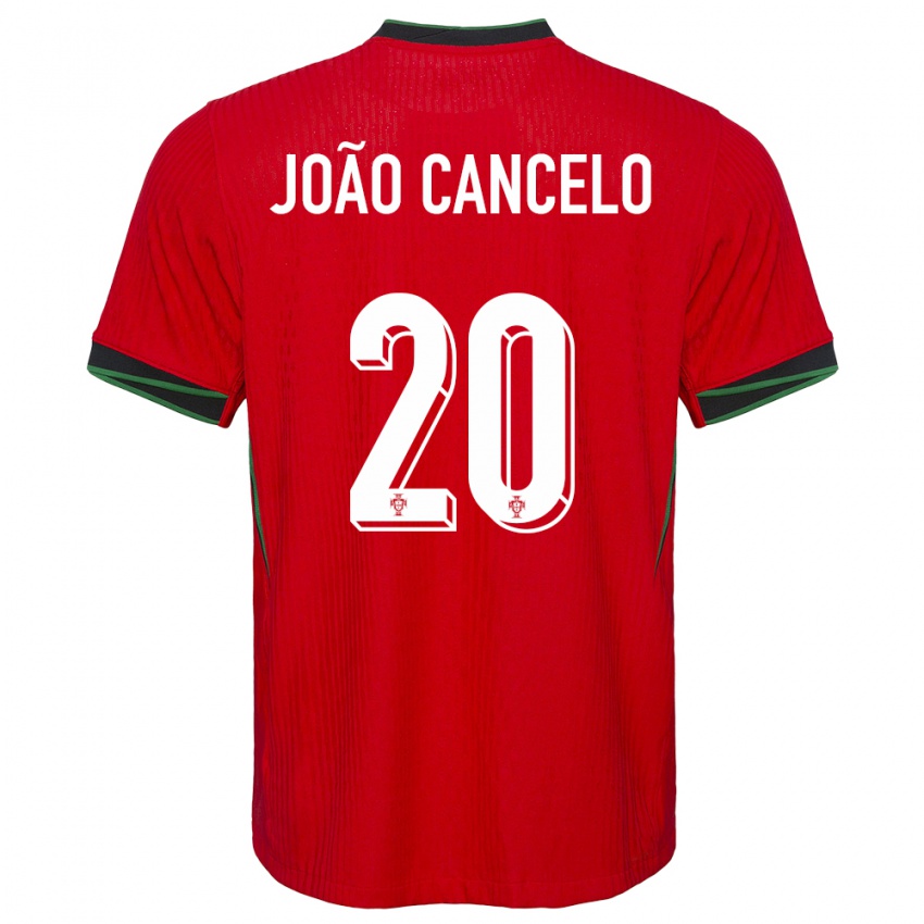 Niño Camiseta Portugal Joao Cancelo #20 Rojo 1ª Equipación 24-26 La Camisa Chile