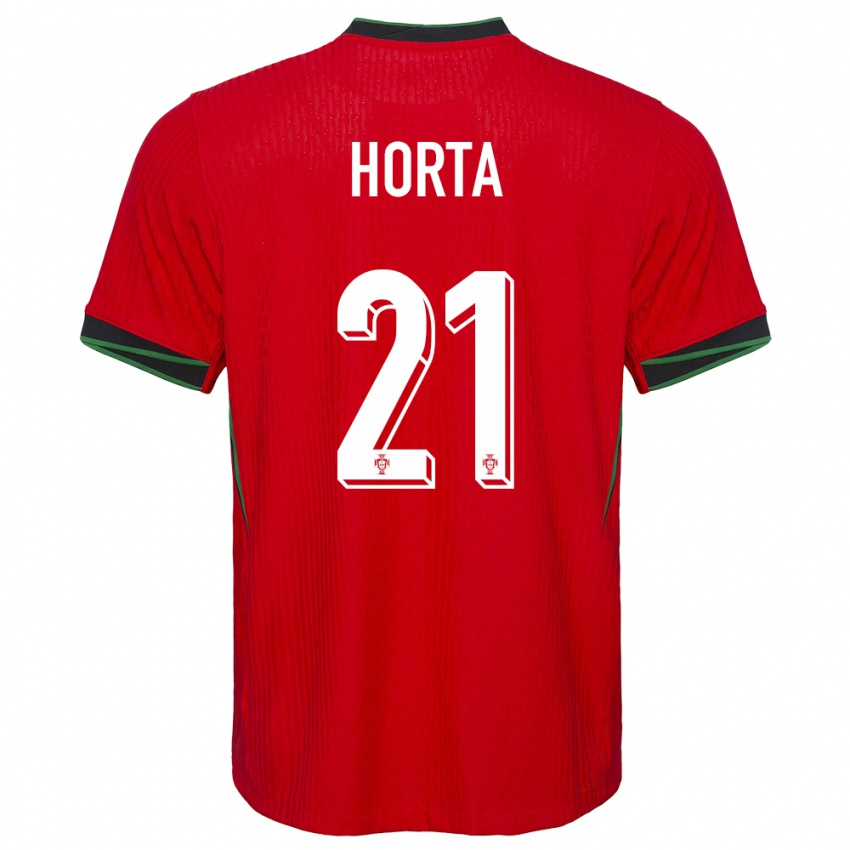 Niño Camiseta Portugal Ricardo Horta #21 Rojo 1ª Equipación 24-26 La Camisa Chile