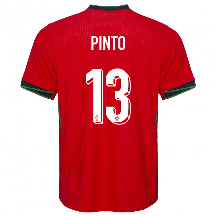 Niño Camiseta Portugal Fatima Pinto #13 Rojo 1ª Equipación 24-26 La Camisa Chile