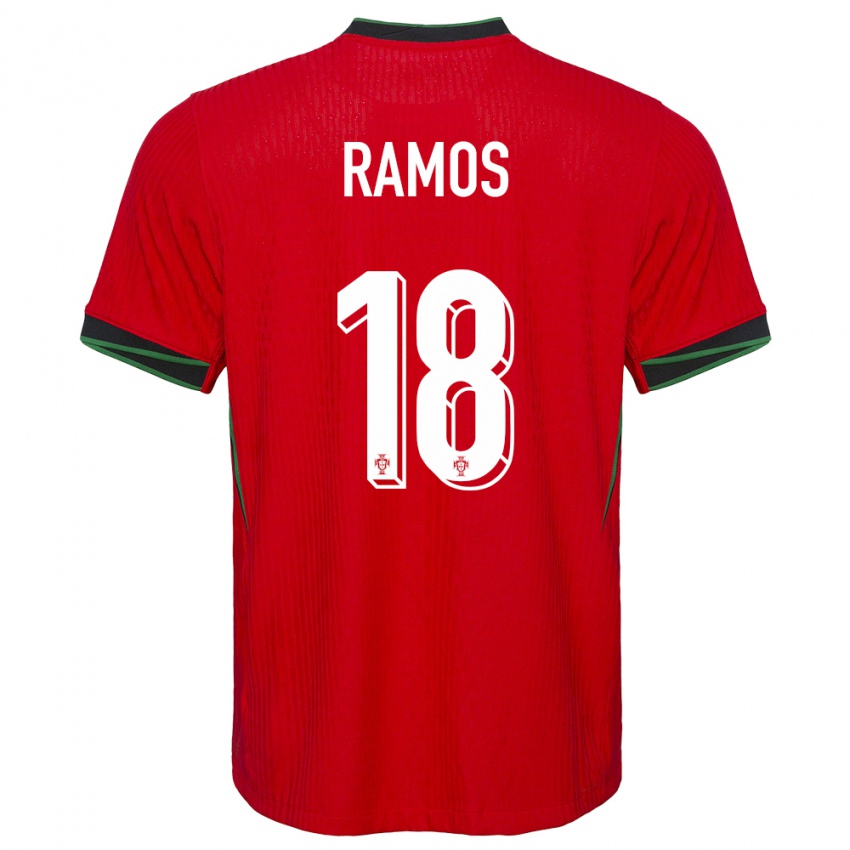 Niño Camiseta Portugal Goncalo Ramos #18 Rojo 1ª Equipación 24-26 La Camisa Chile