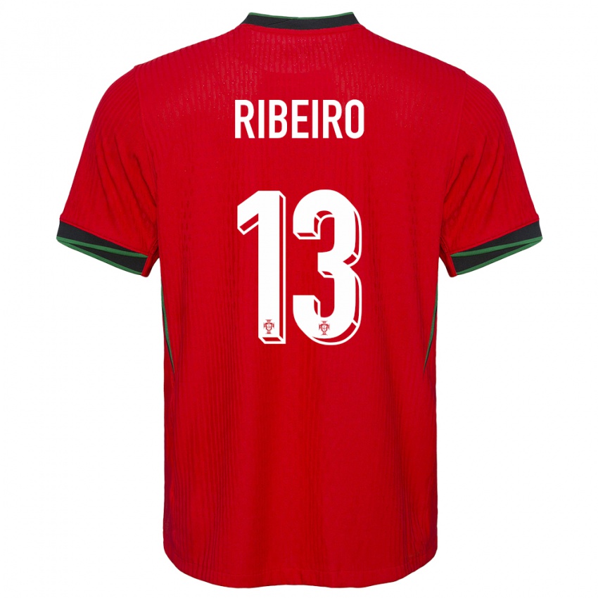 Niño Camiseta Portugal Antonio Ribeiro #13 Rojo 1ª Equipación 24-26 La Camisa Chile