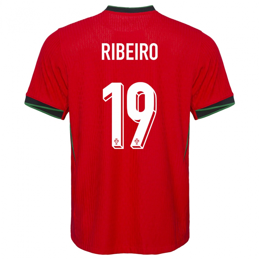 Niño Camiseta Portugal Rodrigo Ribeiro #19 Rojo 1ª Equipación 24-26 La Camisa Chile