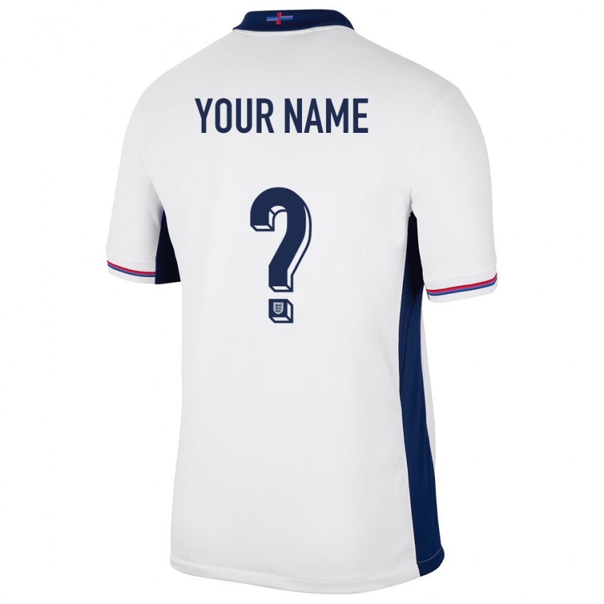Niño Camiseta Inglaterra Su Nombre #0 Blanco 1ª Equipación 24-26 La Camisa Chile