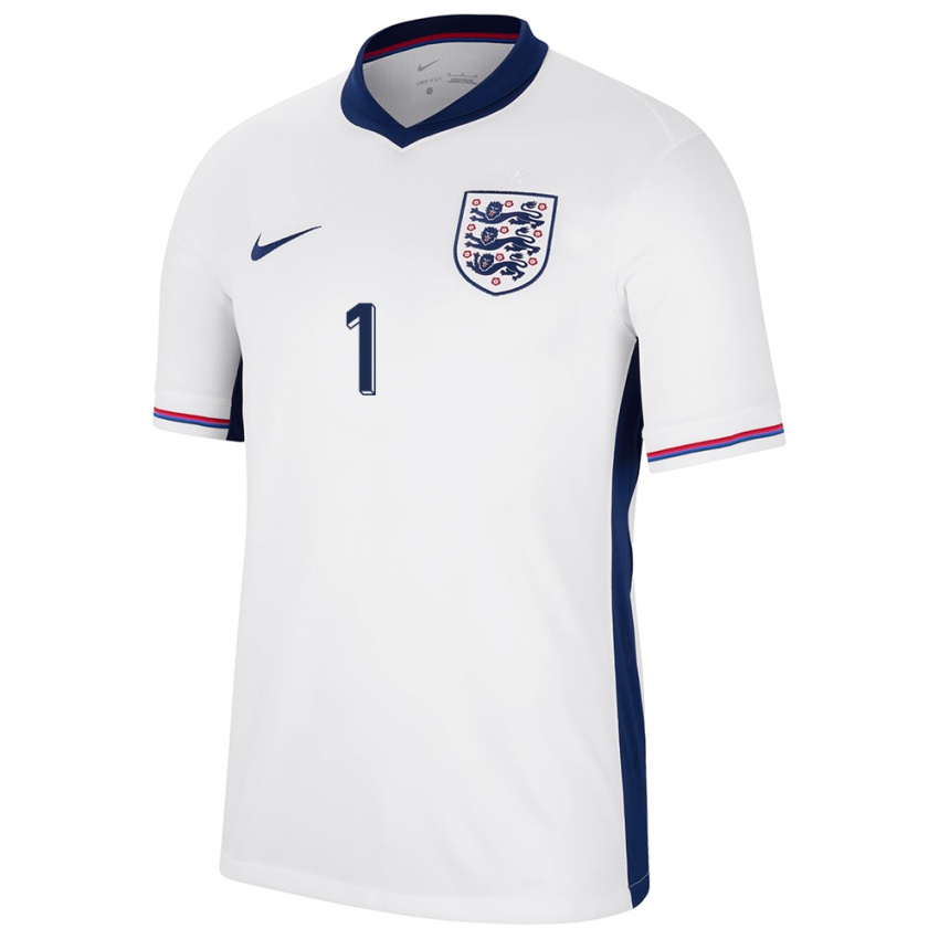 Niño Camiseta Inglaterra James Beadle #1 Blanco 1ª Equipación 24-26 La Camisa Chile