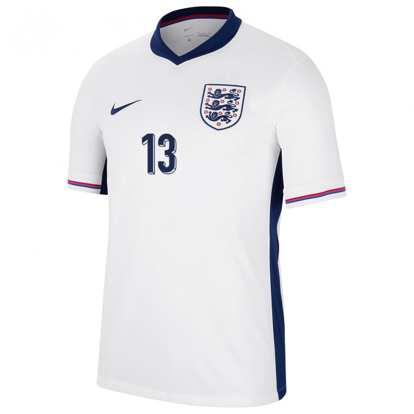 Niño Camiseta Inglaterra Aaron Ramsdale #133 Blanco 1ª Equipación 24-26 La Camisa Chile