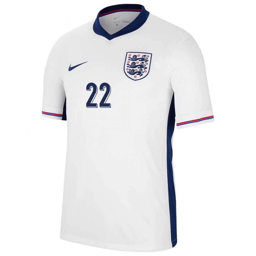 Niño Camiseta Inglaterra James Trafford #22 Blanco 1ª Equipación 24-26 La Camisa Chile