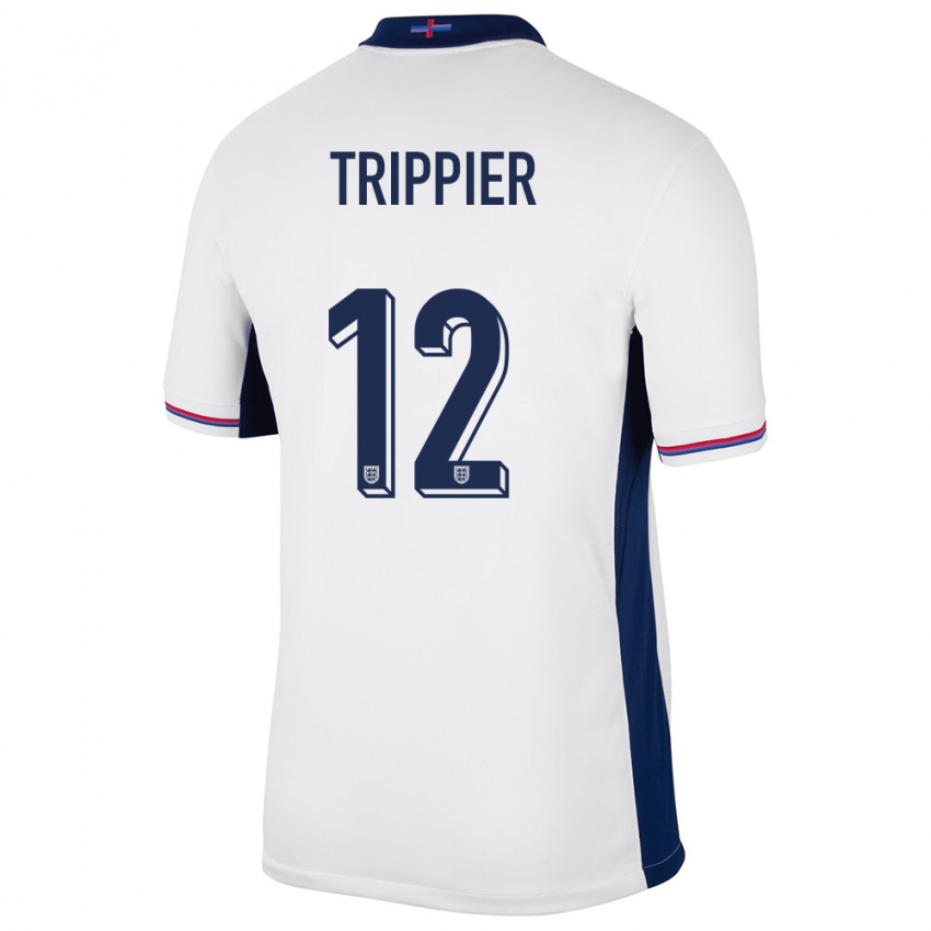 Niño Camiseta Inglaterra Kieran Trippier #12 Blanco 1ª Equipación 24-26 La Camisa Chile