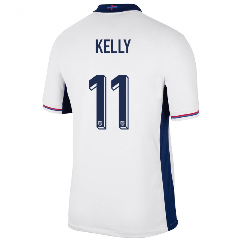 Niño Camiseta Inglaterra Chloe Kelly #11 Blanco 1ª Equipación 24-26 La Camisa Chile