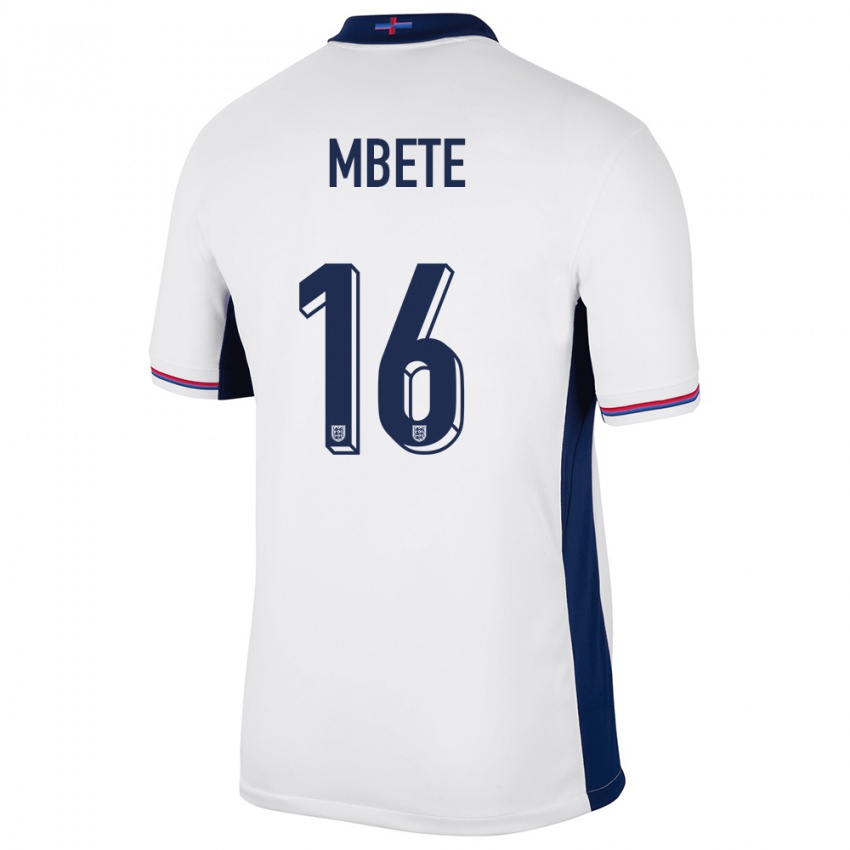 Niño Camiseta Inglaterra Luke Mbete #16 Blanco 1ª Equipación 24-26 La Camisa Chile