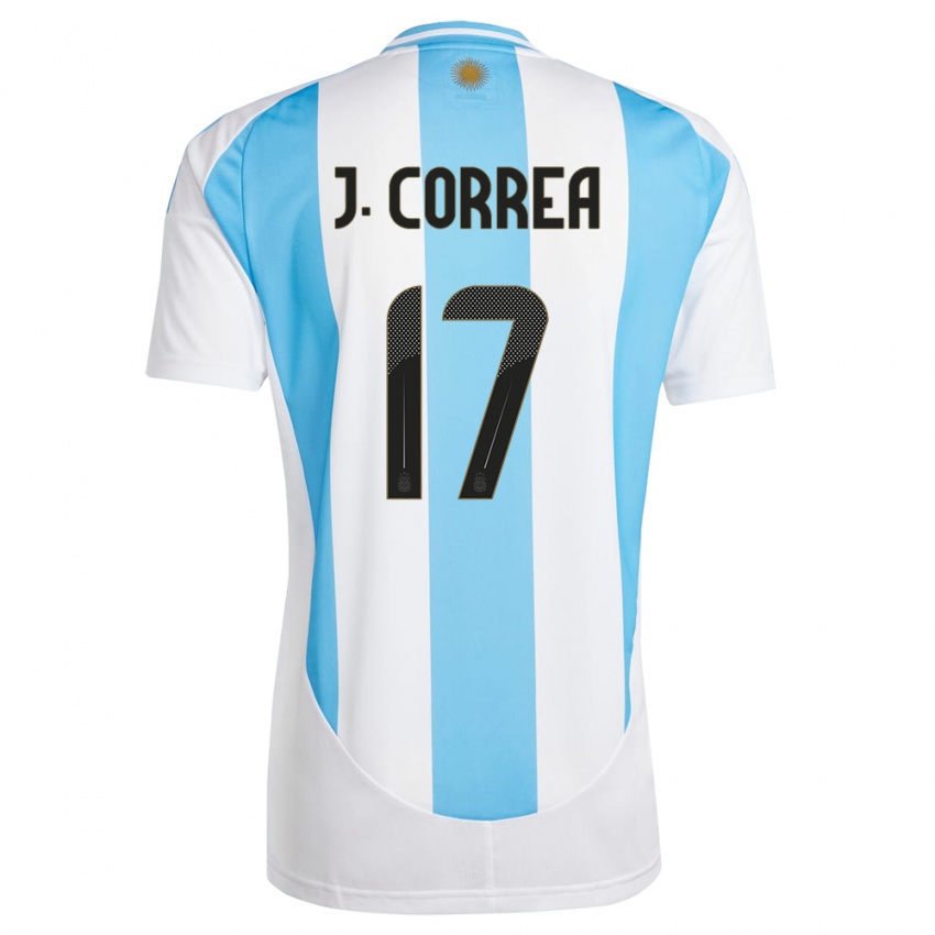 Niño Camiseta Argentina Joaquin Correa #17 Blanco Azul 1ª Equipación 24-26 La Camisa Chile