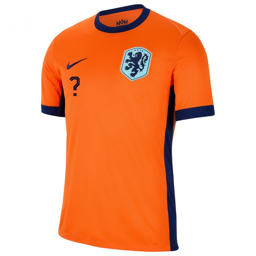 Niño Camiseta Países Bajos Su Nombre #0 Naranja 1ª Equipación 24-26 La Camisa Chile