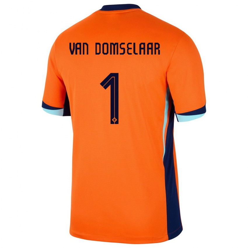 Niño Camiseta Países Bajos Daphne Van Domselaar #1 Naranja 1ª Equipación 24-26 La Camisa Chile