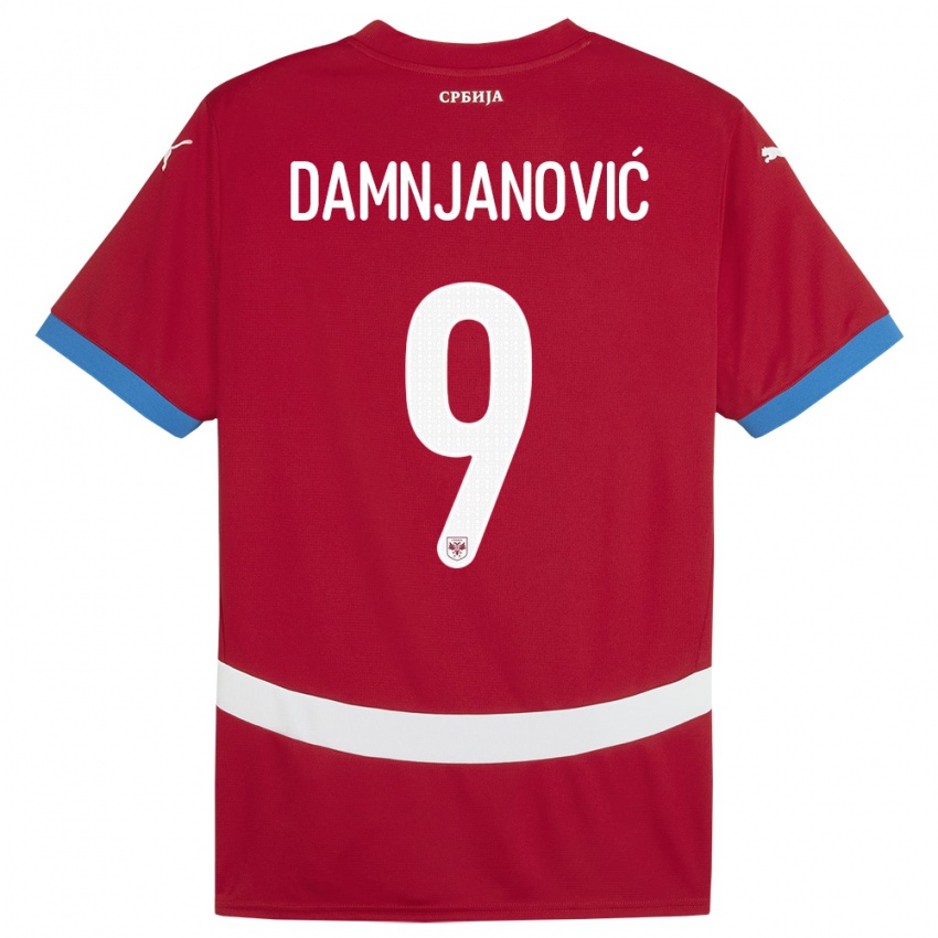 Niño Camiseta Serbia Jovana Damnjanovic #9 Rojo 1ª Equipación 24-26 La Camisa Chile