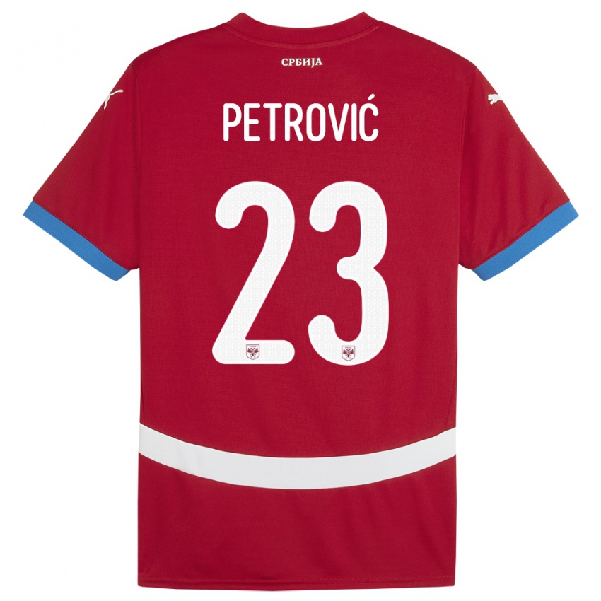 Niño Camiseta Serbia Jovana Petrovic #23 Rojo 1ª Equipación 24-26 La Camisa Chile