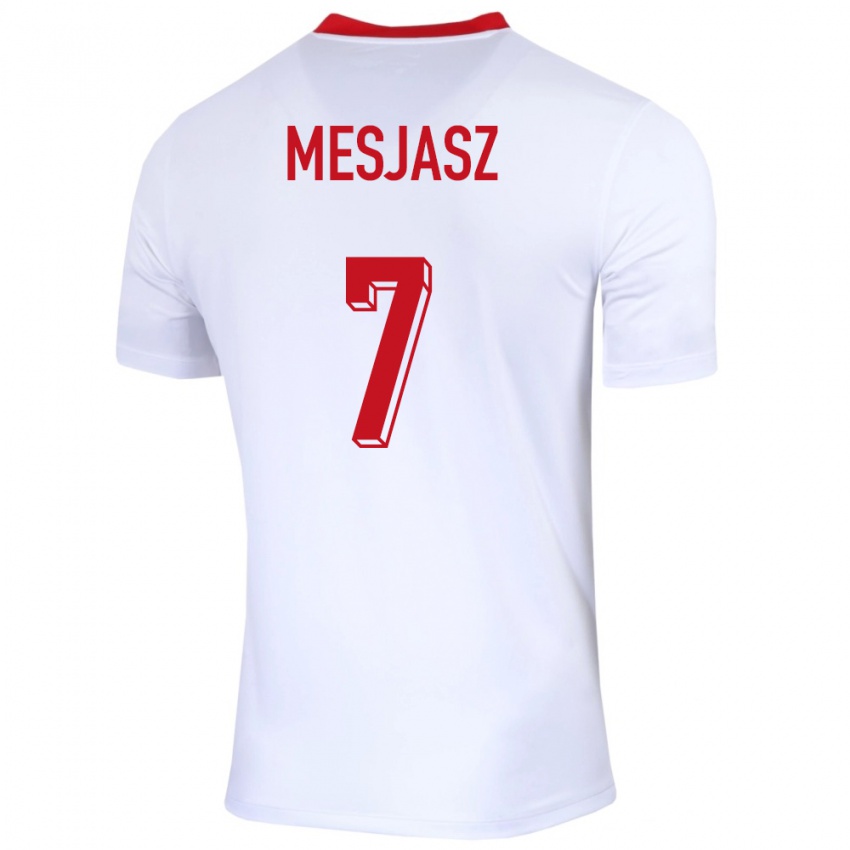 Niño Camiseta Polonia Malgorzata Mesjasz #7 Blanco 1ª Equipación 24-26 La Camisa Chile