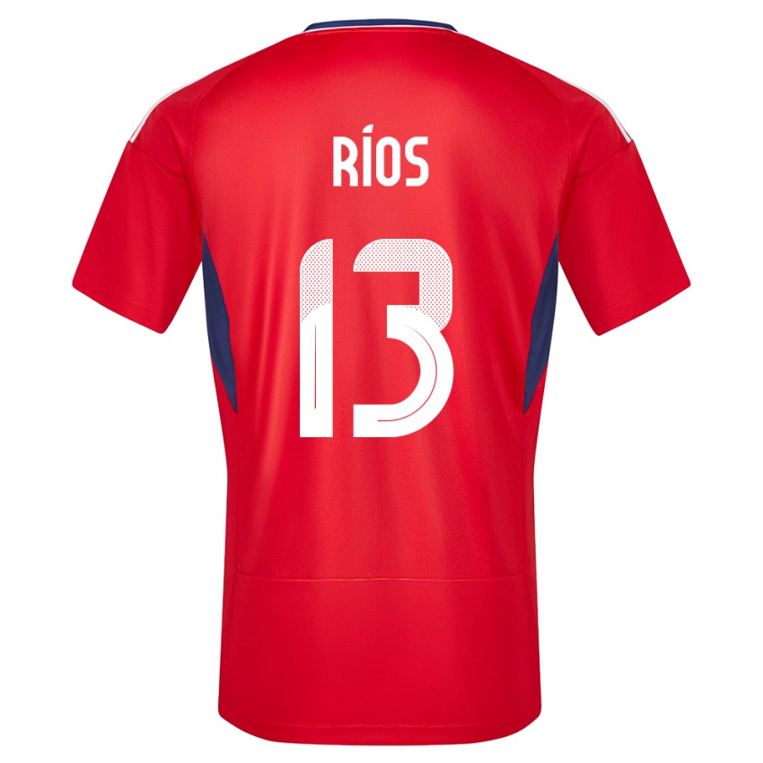 Niño Camiseta Costa Rica Keral Rios #13 Rojo 1ª Equipación 24-26 La Camisa Chile