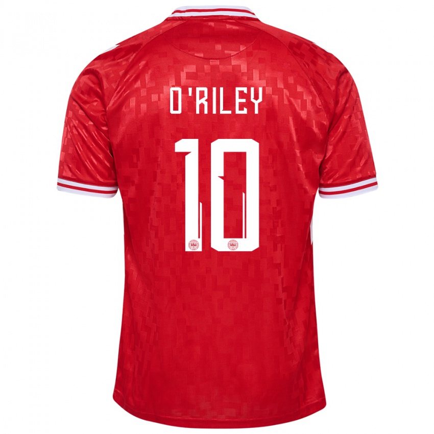 Niño Camiseta Dinamarca Matt O Riley #10 Rojo 1ª Equipación 24-26 La Camisa Chile