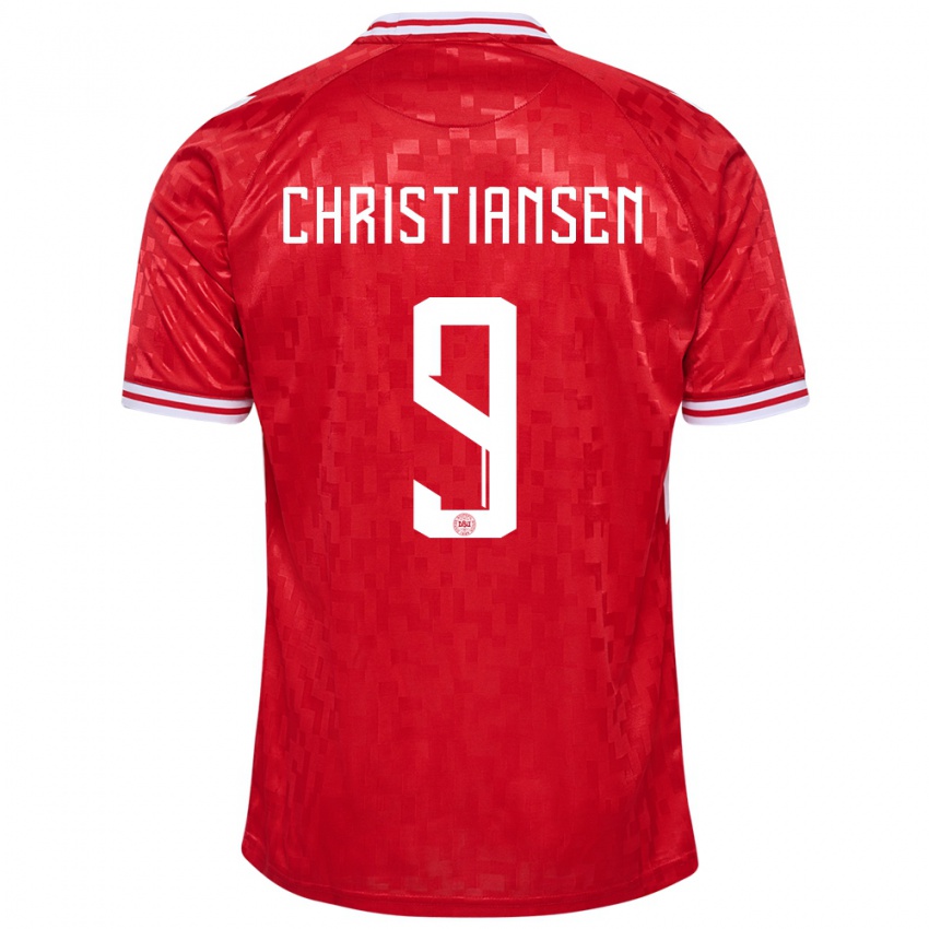 Niño Camiseta Dinamarca Nanna Christiansen #9 Rojo 1ª Equipación 24-26 La Camisa Chile