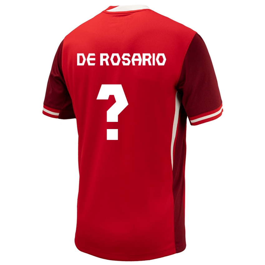 Niño Camiseta Canadá Adisa De Rosario #0 Rojo 1ª Equipación 24-26 La Camisa Chile