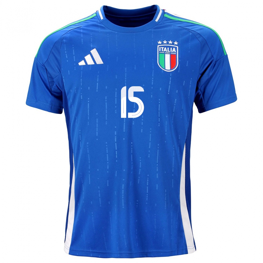 Niño Camiseta Italia Annamaria Serturini #15 Azul 1ª Equipación 24-26 La Camisa Chile