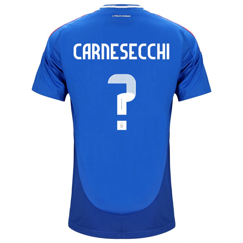 Niño Camiseta Italia Marco Carnesecchi #0 Azul 1ª Equipación 24-26 La Camisa Chile