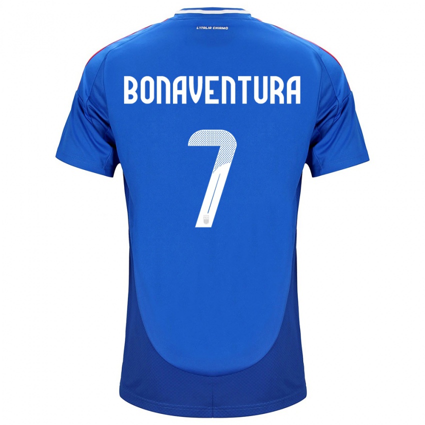 Niño Camiseta Italia Giacomo Bonaventura #7 Azul 1ª Equipación 24-26 La Camisa Chile