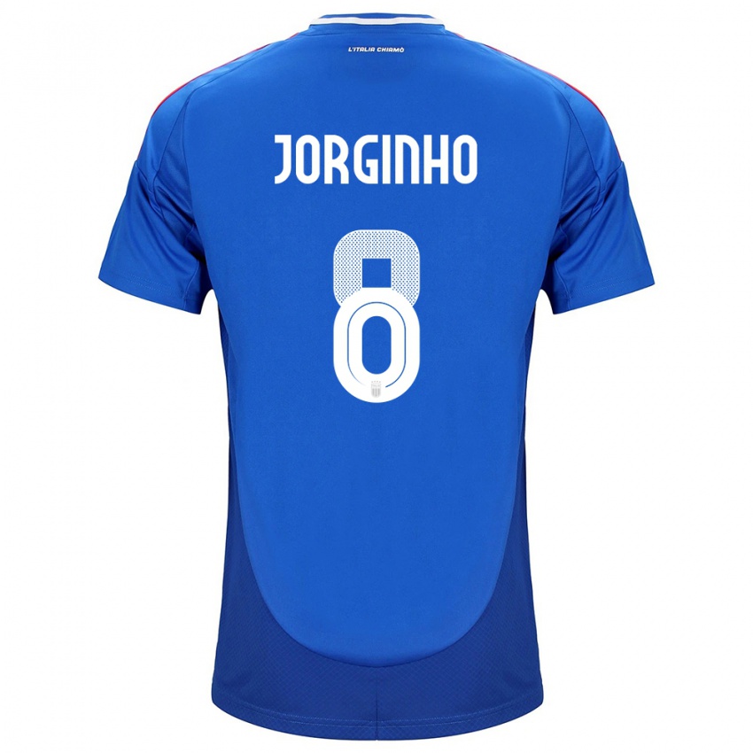 Niño Camiseta Italia Jorginho #8 Azul 1ª Equipación 24-26 La Camisa Chile