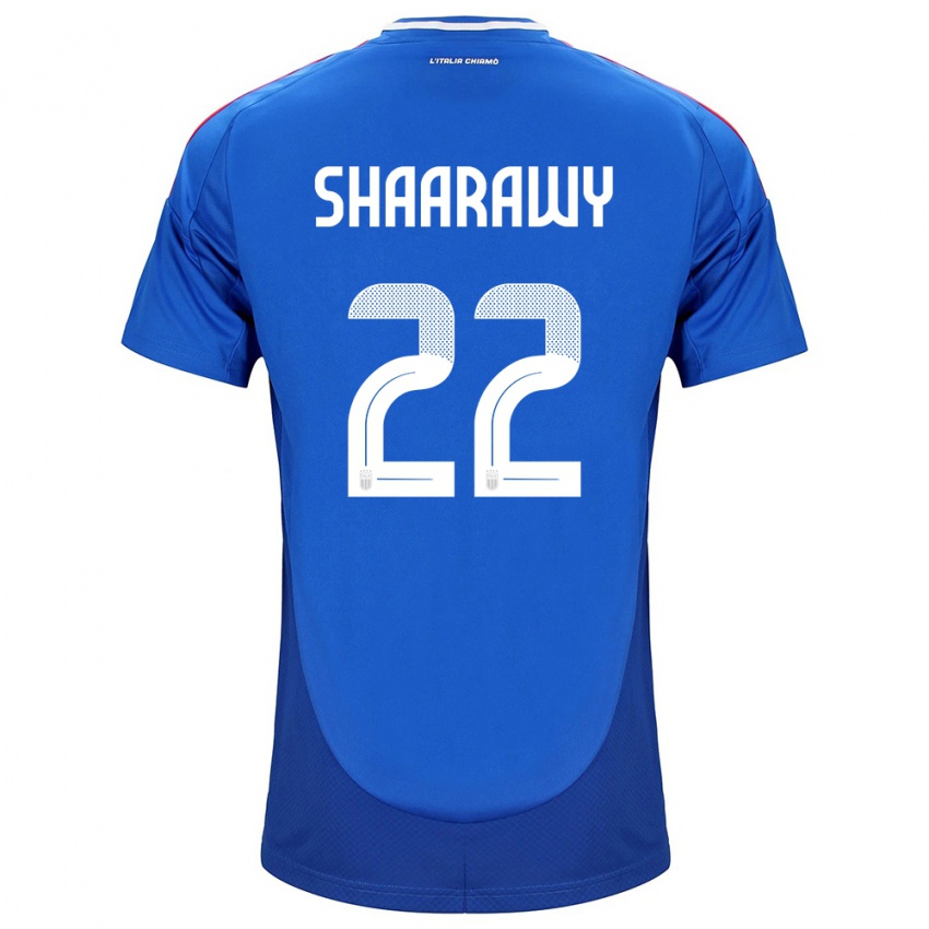 Niño Camiseta Italia Stephan El Shaarawy #22 Azul 1ª Equipación 24-26 La Camisa Chile