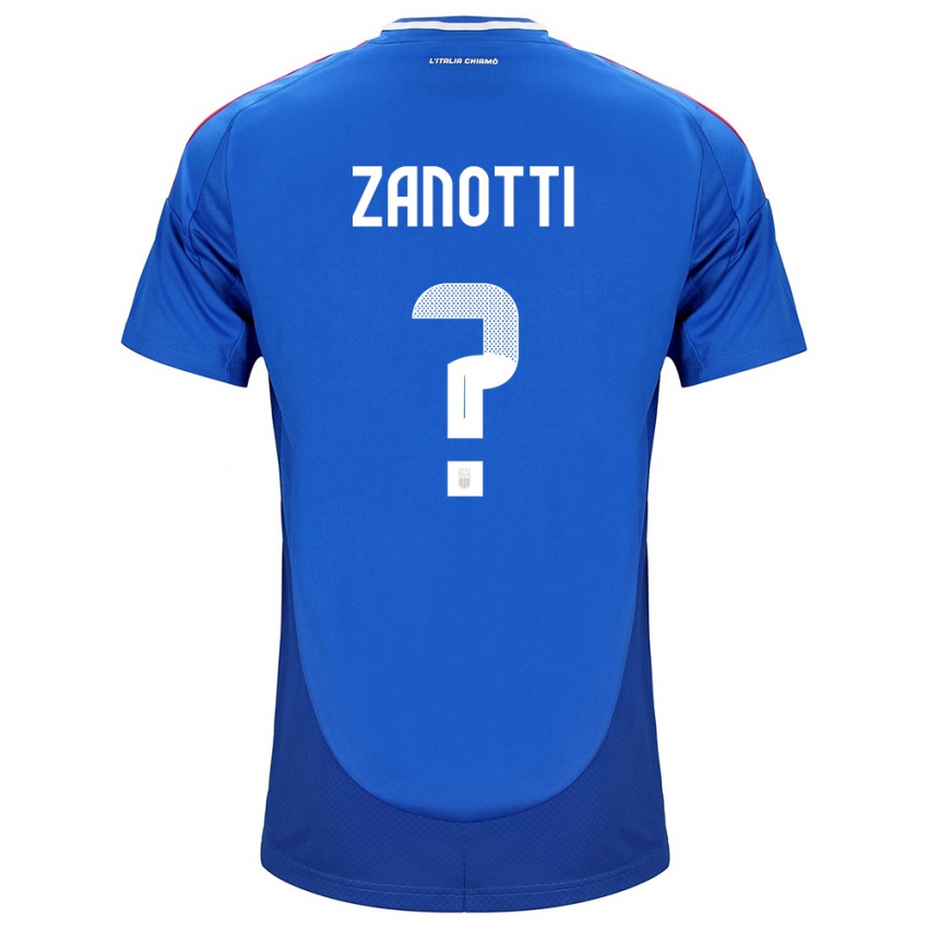 Niño Camiseta Italia Mattia Zanotti #0 Azul 1ª Equipación 24-26 La Camisa Chile