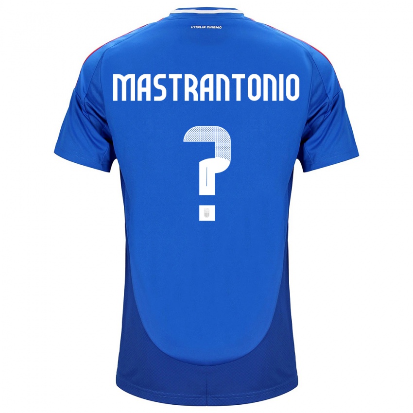 Niño Camiseta Italia Davide Mastrantonio #0 Azul 1ª Equipación 24-26 La Camisa Chile