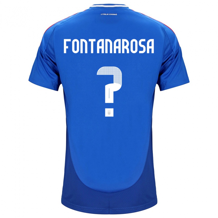 Niño Camiseta Italia Alessandro Fontanarosa #0 Azul 1ª Equipación 24-26 La Camisa Chile