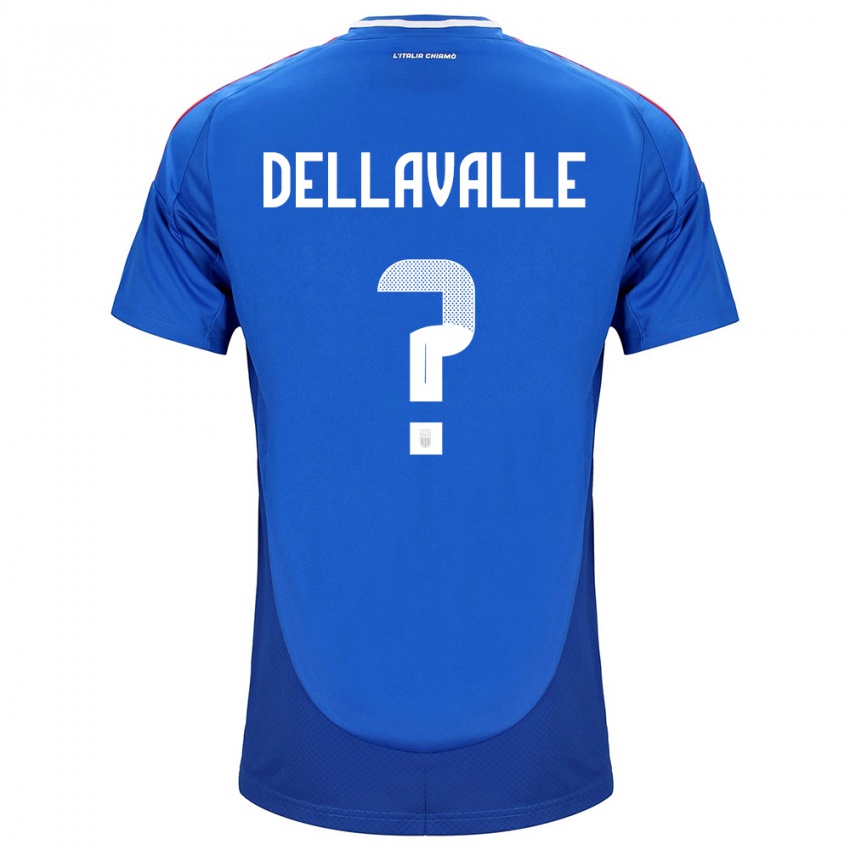 Niño Camiseta Italia Alessandro Dellavalle #0 Azul 1ª Equipación 24-26 La Camisa Chile