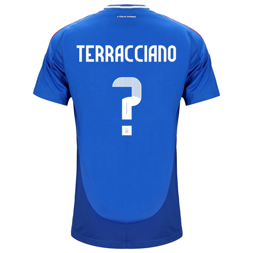 Niño Camiseta Italia Filippo Terracciano #0 Azul 1ª Equipación 24-26 La Camisa Chile