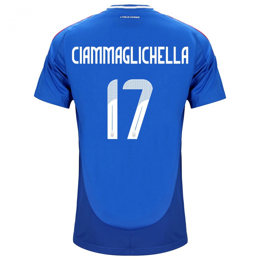 Niño Camiseta Italia Aaron Ciammaglichella #17 Azul 1ª Equipación 24-26 La Camisa Chile