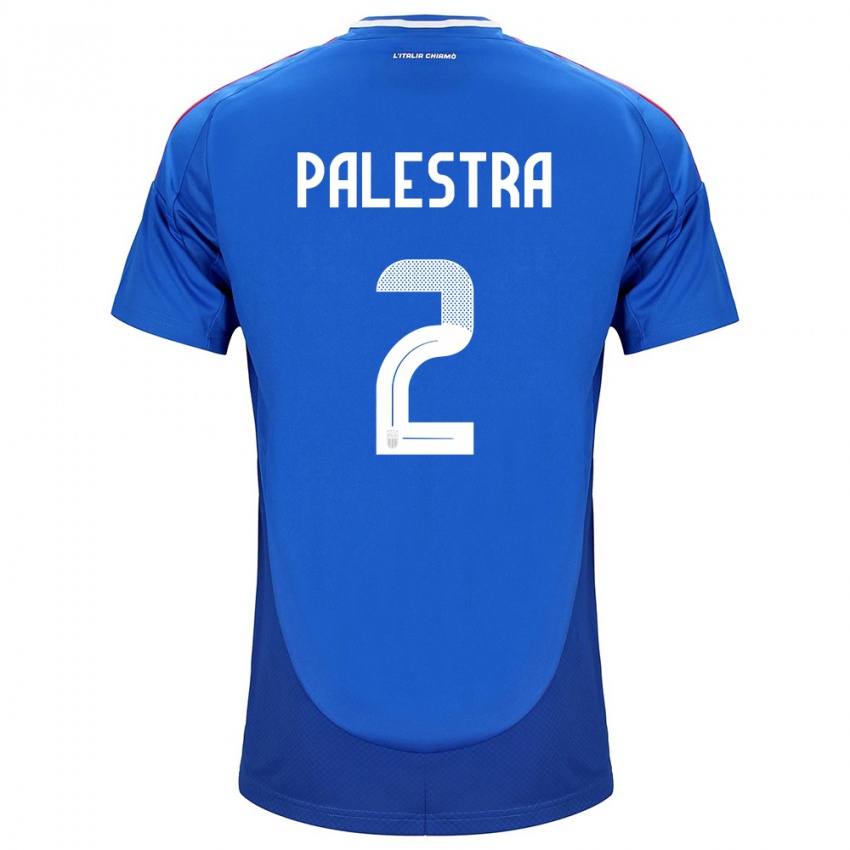 Niño Camiseta Italia Marco Palestra #2 Azul 1ª Equipación 24-26 La Camisa Chile