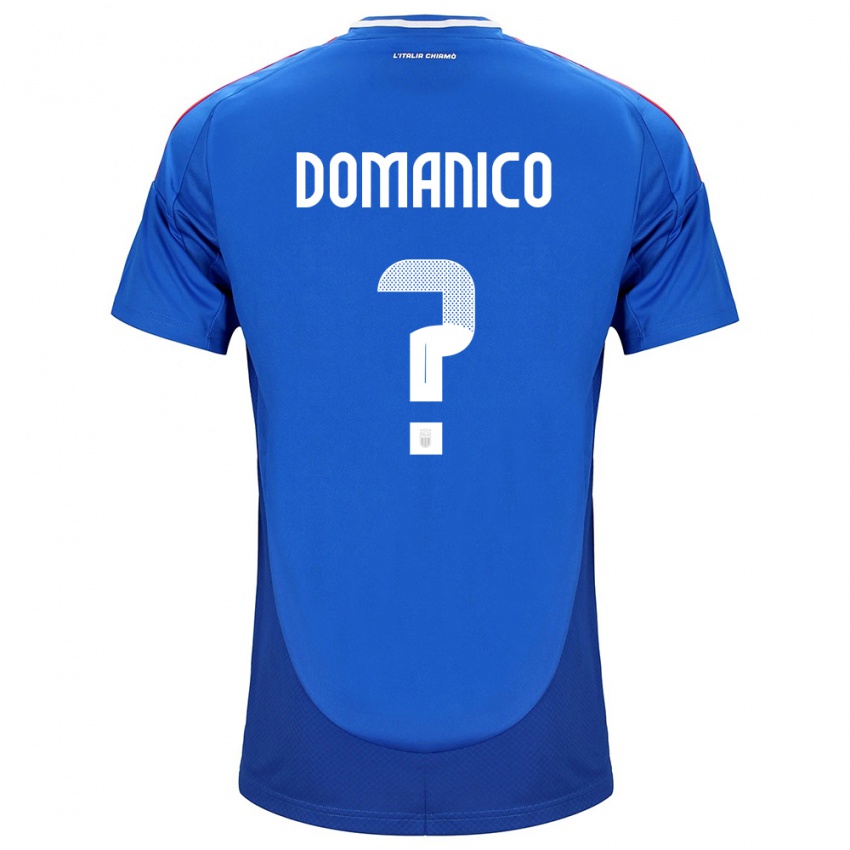 Niño Camiseta Italia Saverio Domanico #0 Azul 1ª Equipación 24-26 La Camisa Chile