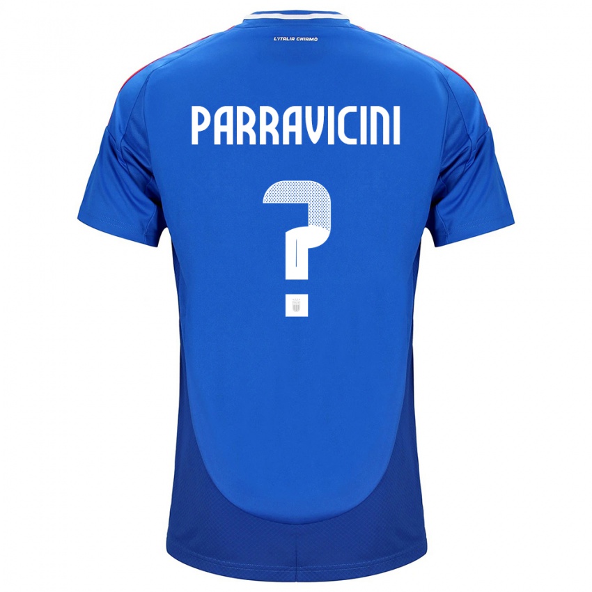 Niño Camiseta Italia Fabio Parravicini #0 Azul 1ª Equipación 24-26 La Camisa Chile