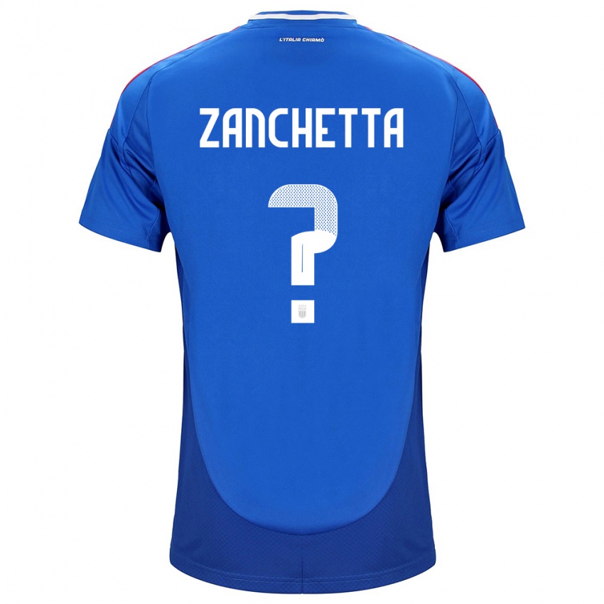 Niño Camiseta Italia Mattia Zanchetta #0 Azul 1ª Equipación 24-26 La Camisa Chile