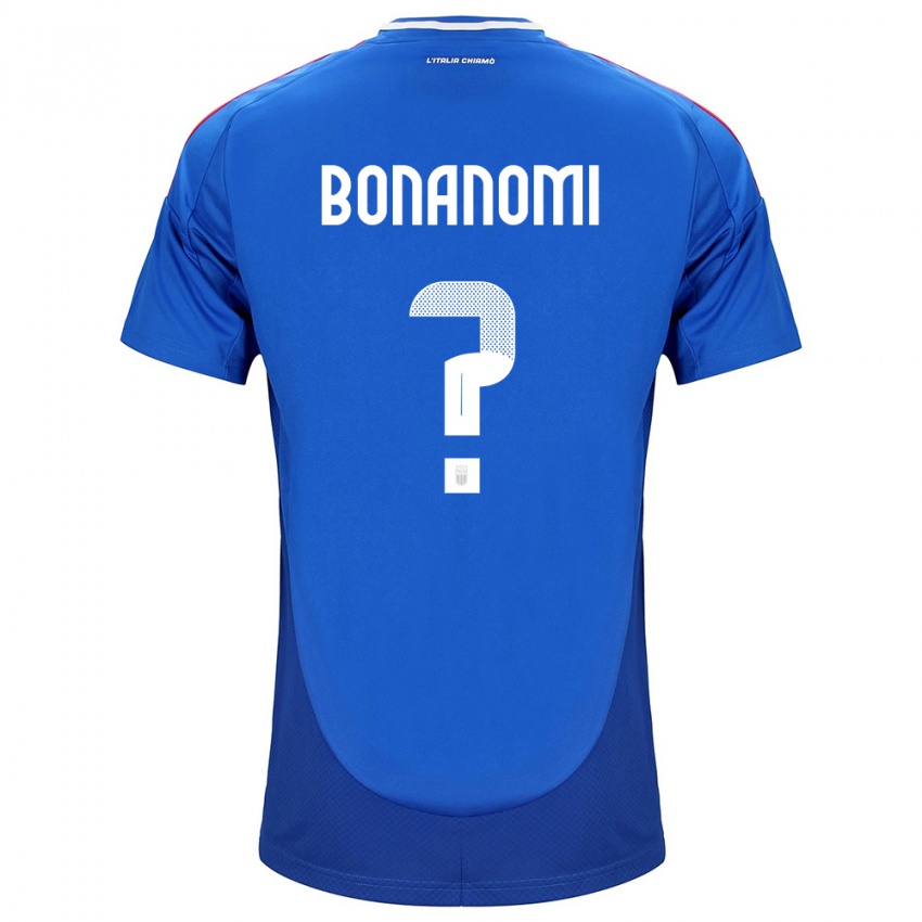 Niño Camiseta Italia Andrea Bonanomi #0 Azul 1ª Equipación 24-26 La Camisa Chile