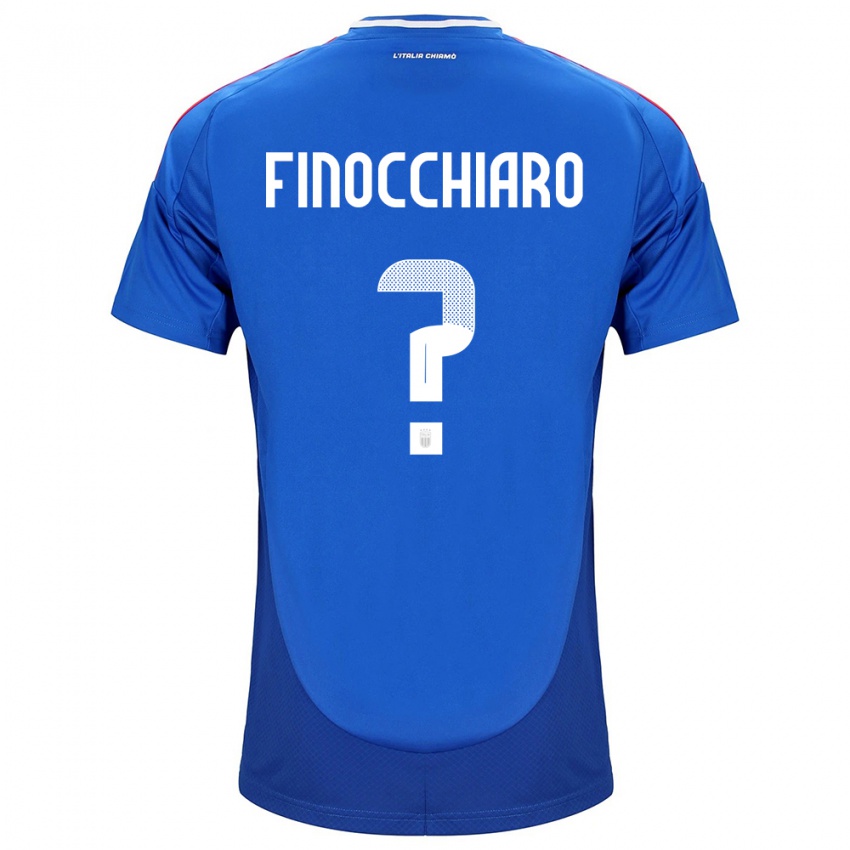 Niño Camiseta Italia Gabriele Finocchiaro #0 Azul 1ª Equipación 24-26 La Camisa Chile