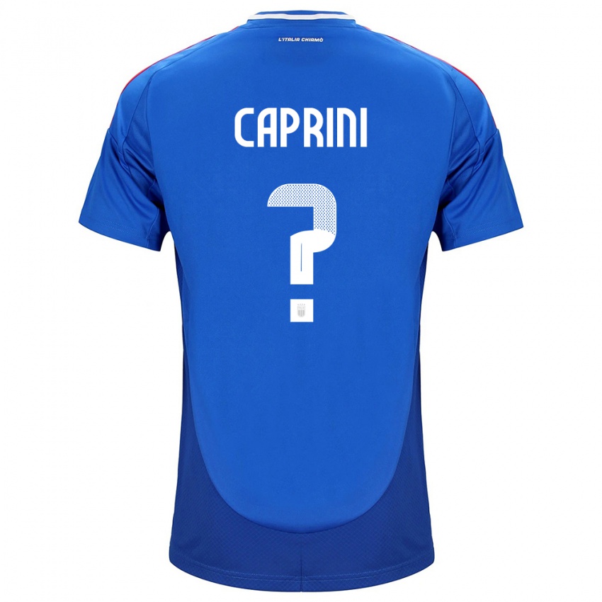 Niño Camiseta Italia Maat Daniel Caprini #0 Azul 1ª Equipación 24-26 La Camisa Chile