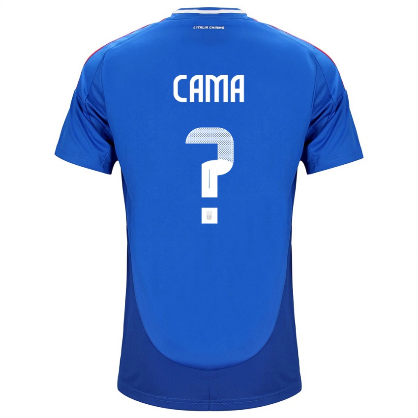 Niño Camiseta Italia Cristian Cama #0 Azul 1ª Equipación 24-26 La Camisa Chile