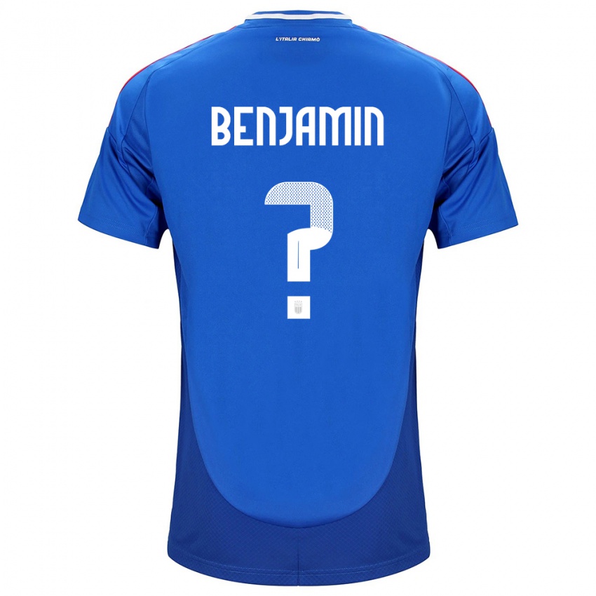 Niño Camiseta Italia Emanuel Benjamin #0 Azul 1ª Equipación 24-26 La Camisa Chile