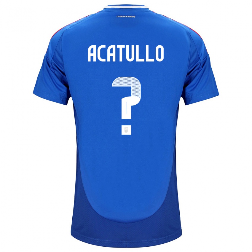 Niño Camiseta Italia Cristian Acatullo #0 Azul 1ª Equipación 24-26 La Camisa Chile