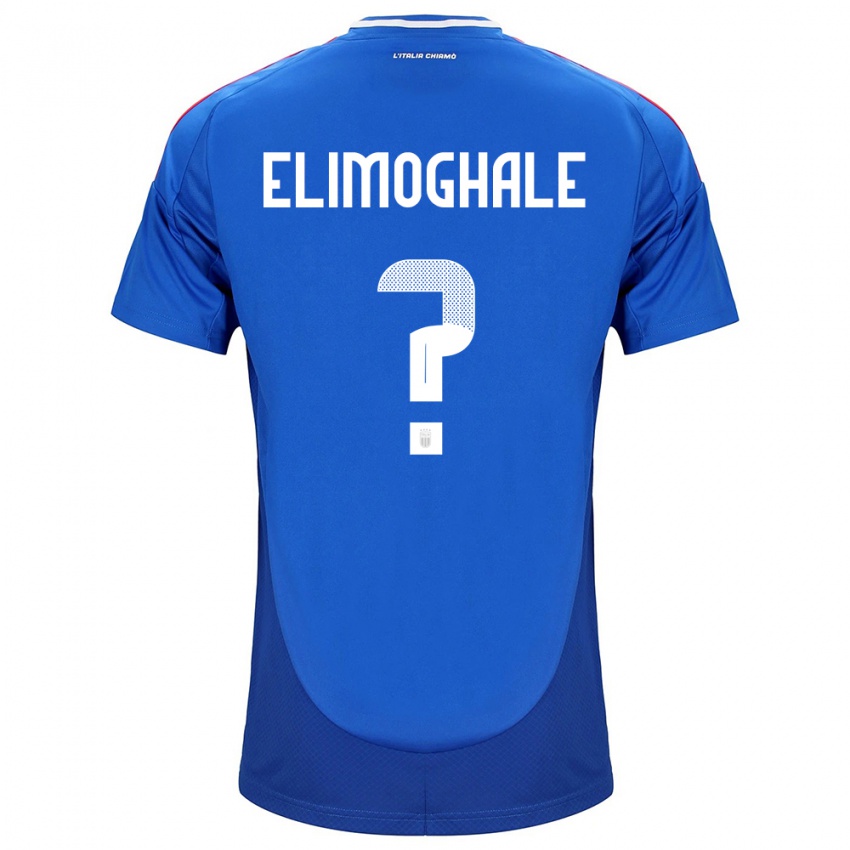 Niño Camiseta Italia Destiny Elimoghale #0 Azul 1ª Equipación 24-26 La Camisa Chile