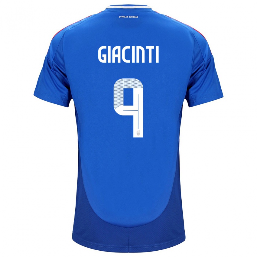 Niño Camiseta Italia Valentina Giacinti #9 Azul 1ª Equipación 24-26 La Camisa Chile