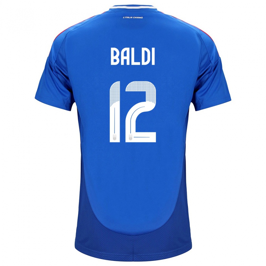 Niño Camiseta Italia Rachele Baldi #12 Azul 1ª Equipación 24-26 La Camisa Chile